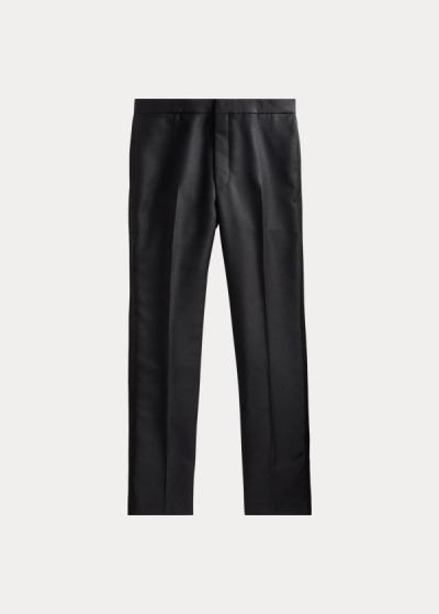 Pantalones Ralph Lauren Hombre Negros - Slim Fit Tuxedo - USKAR4958